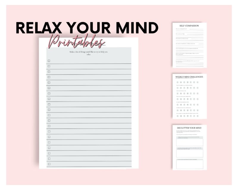 Tranquil Thoughts Mind-Calming Journal (Printable)