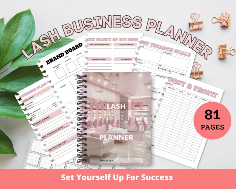 Launch your lash empire with ease using our comprehensive Business Plan Planner, tailored for starting a lash business. Streamline your vision and achieve success step by step.